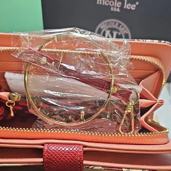 Nicole Lee Artistic Floral Wallet with Clock Design - Picture 6 of 7